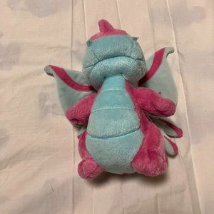 Stuffed Animal Pink And Blue Dragon